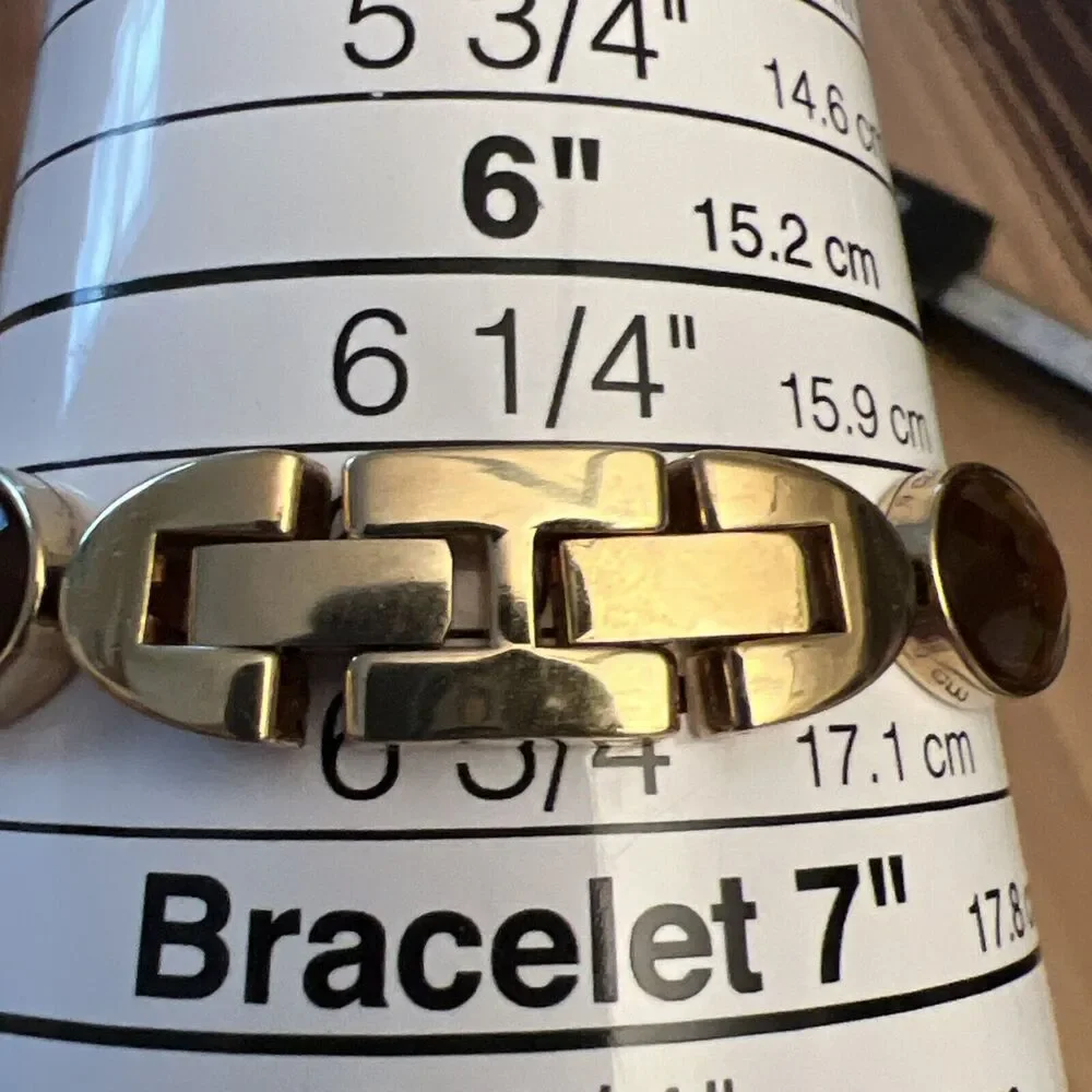 Unbranded Gold Tone Ladies Watch With Gems